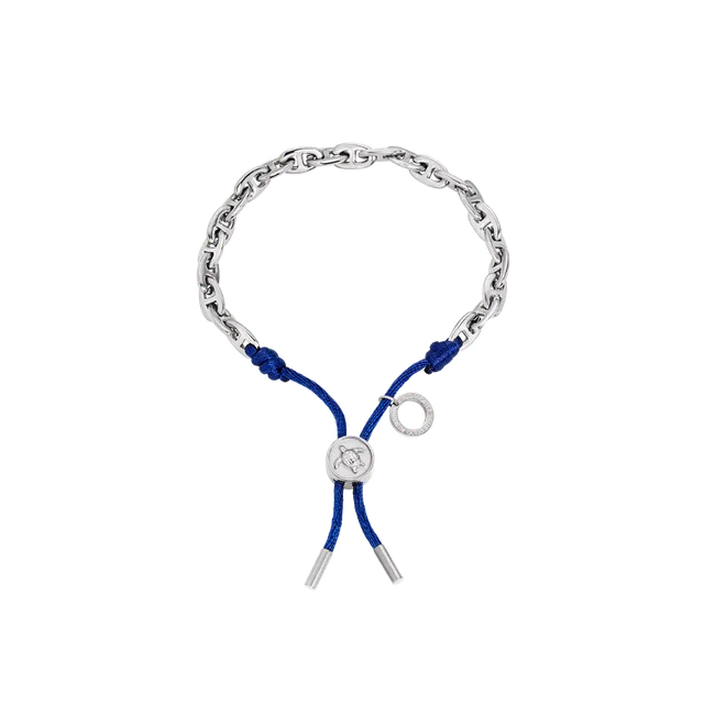paul-hewitt-turtle-anchor-chain-armband-silber-navy image 1