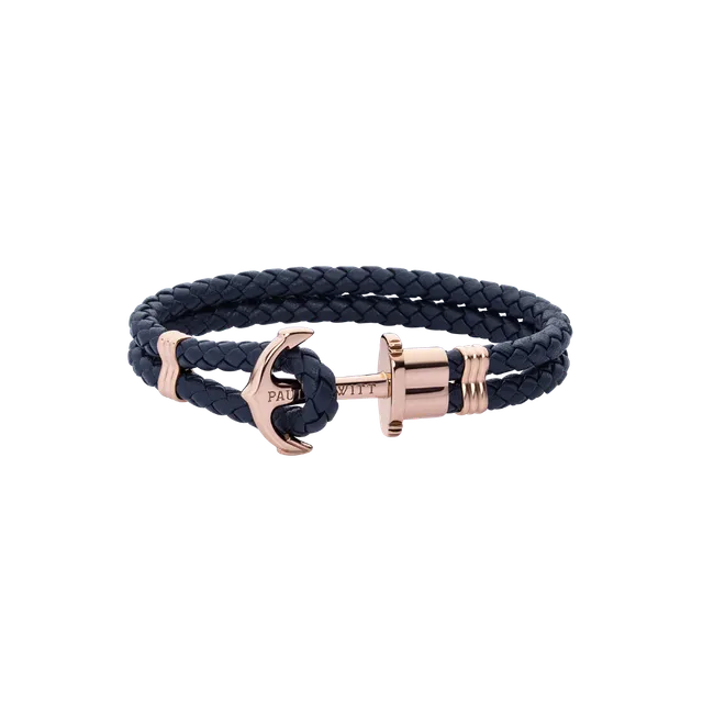 paul-hewitt-phrep-armband-ros-gold-leder-marineblau image 1