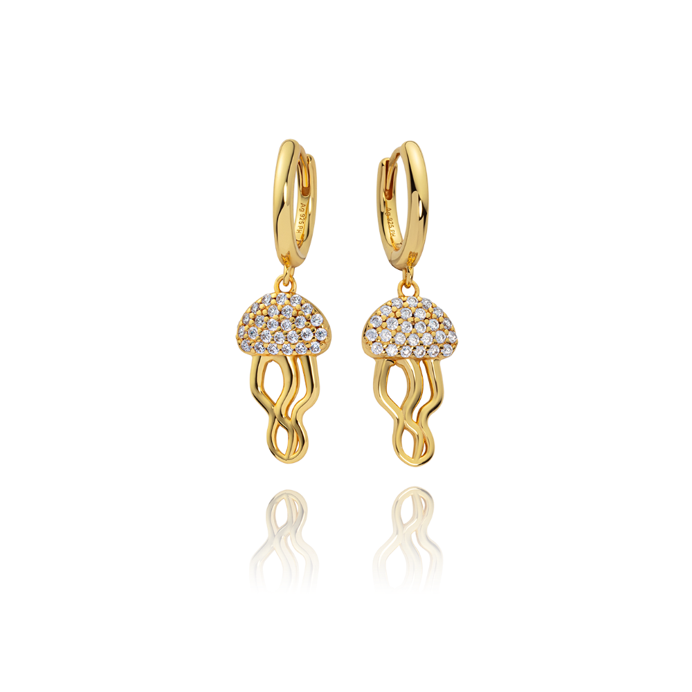 paul-hewitt-jellyfish-hoops-gold-vermeil-creolen-ohrringe-mit-zirkonia-damen image 1