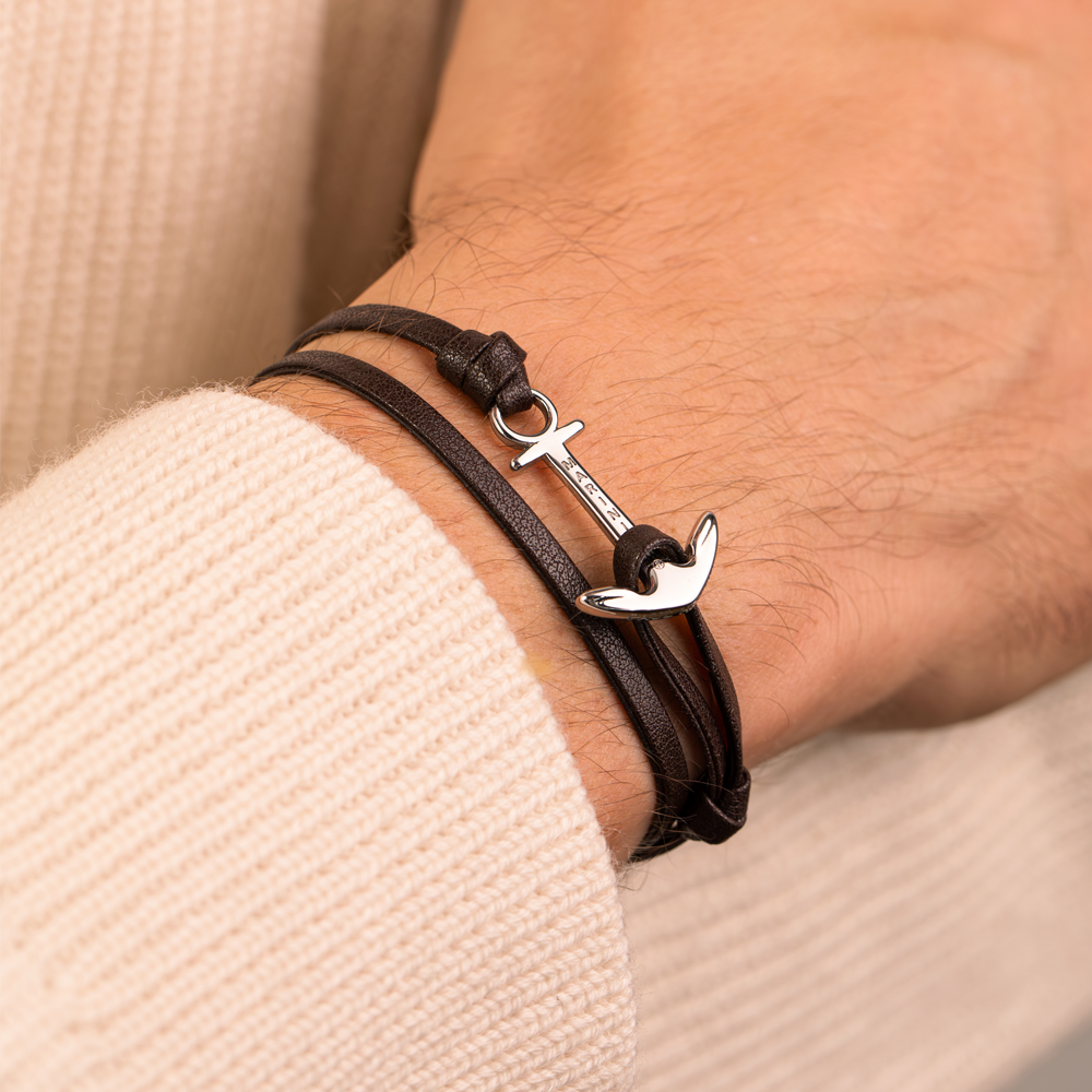 paul-hewitt-the-anchorband-hazelnut-herren-lederarmband image 3