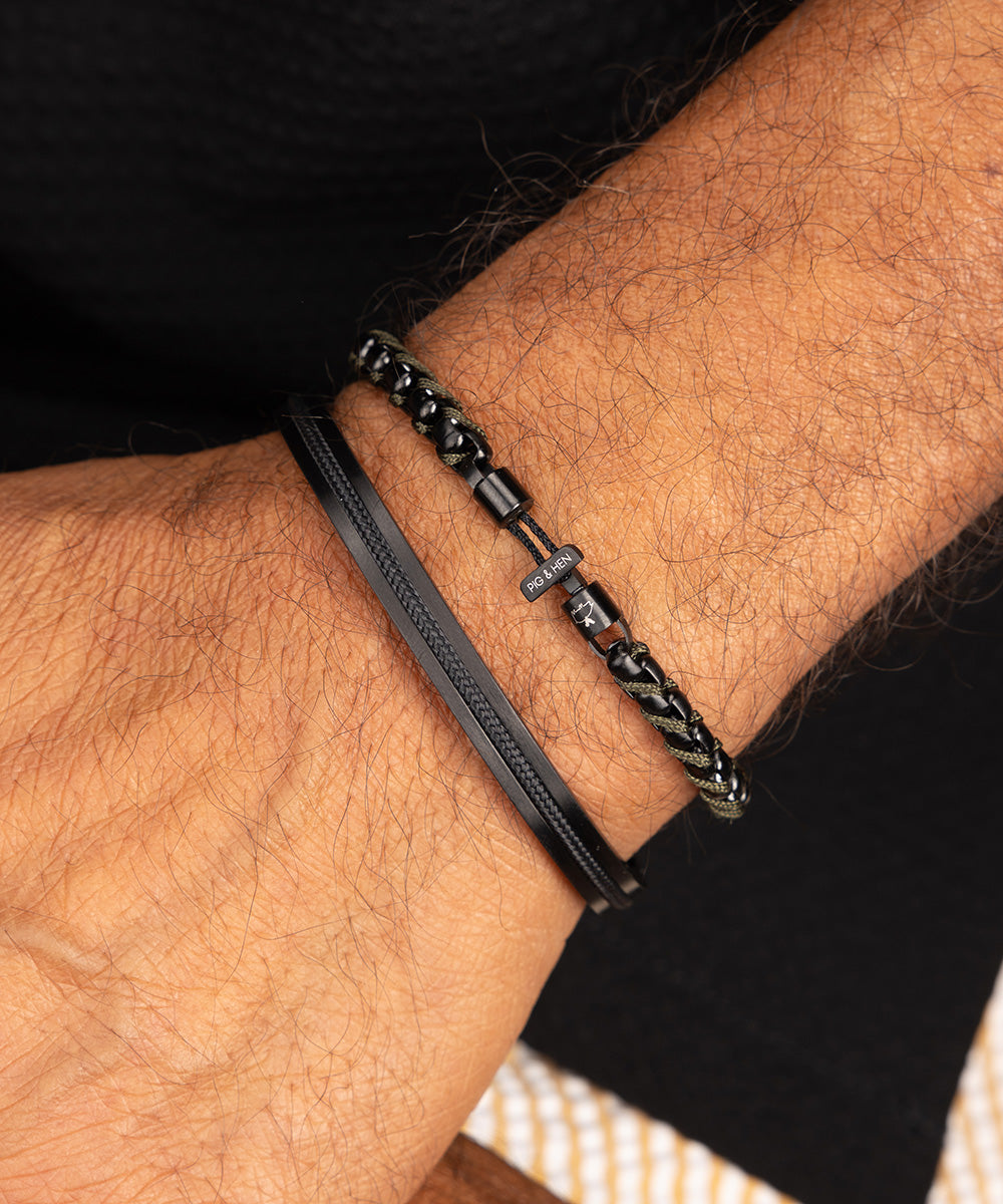 pig-hen-catena-venetian-army-black-herrenarmband-edelstahl image 3