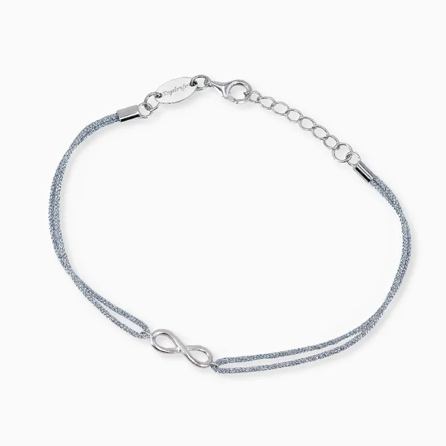 engelsrufer-armband-nylon-silber-mit-infinity-aus-925er-silber image 1