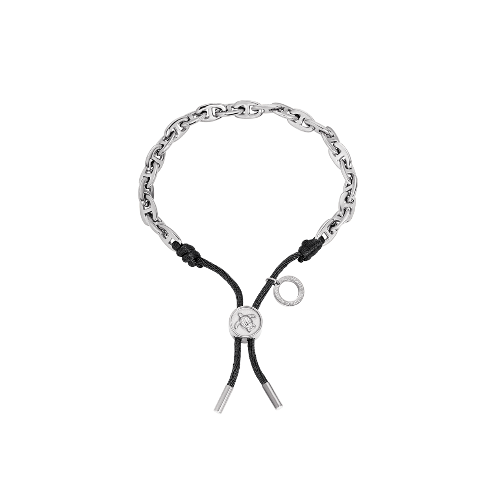 paul-hewitt-turtle-anchor-chain-armband-silber-schwarz image 2