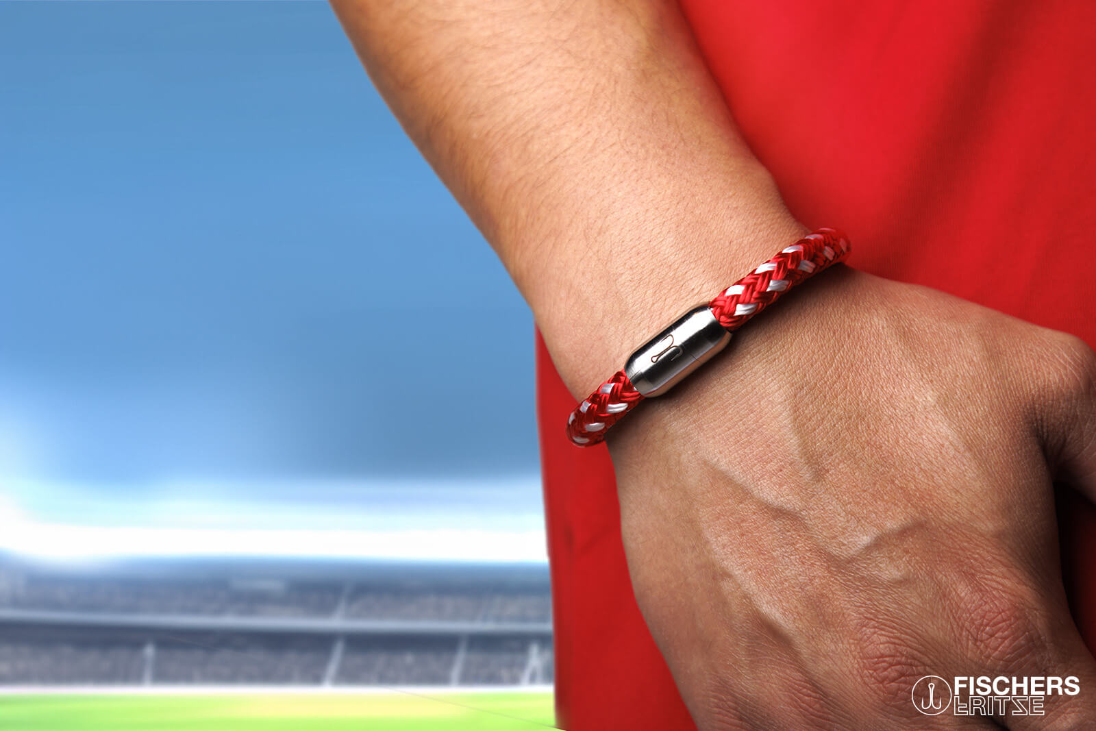 fischers-fritze-makrele-urs-segeltau-armband-rot-weiss image 2
