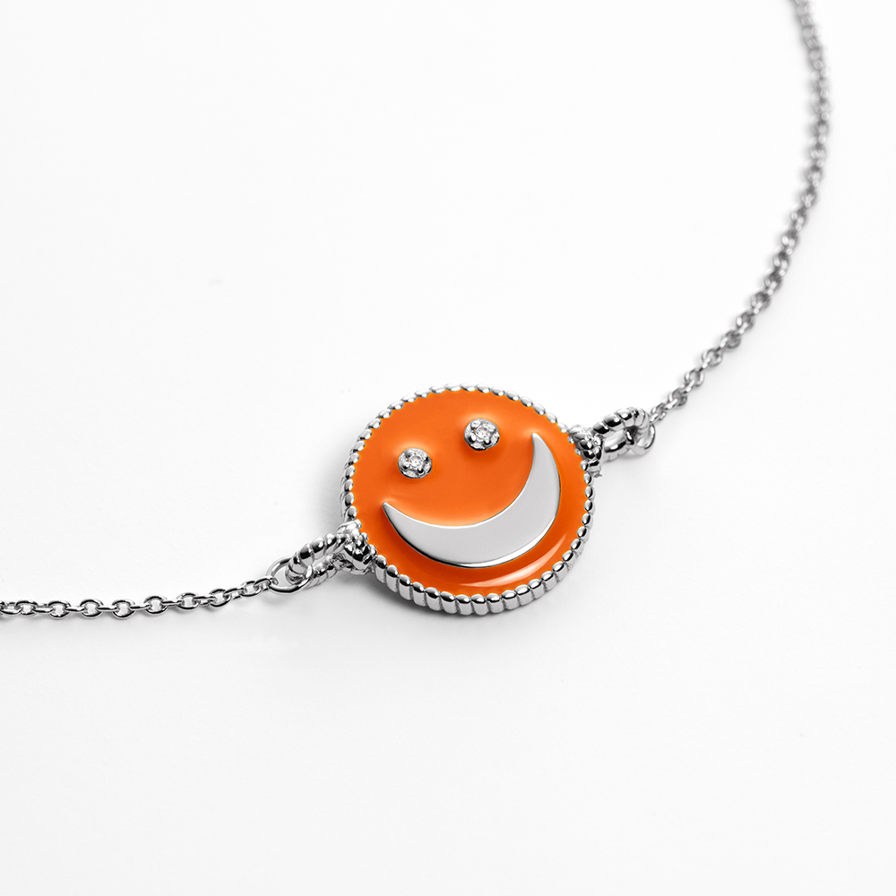 paul-hewitt-sumos-armkette-silber-bright-orange-damen-armband-sun-moon-stars image 2