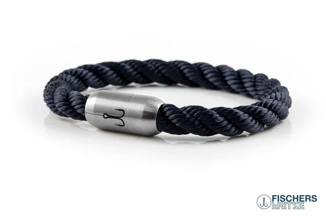 fischers-fritze-makrele-cordon-bleu-segeltau-armband-marineblau-gedreht image 1