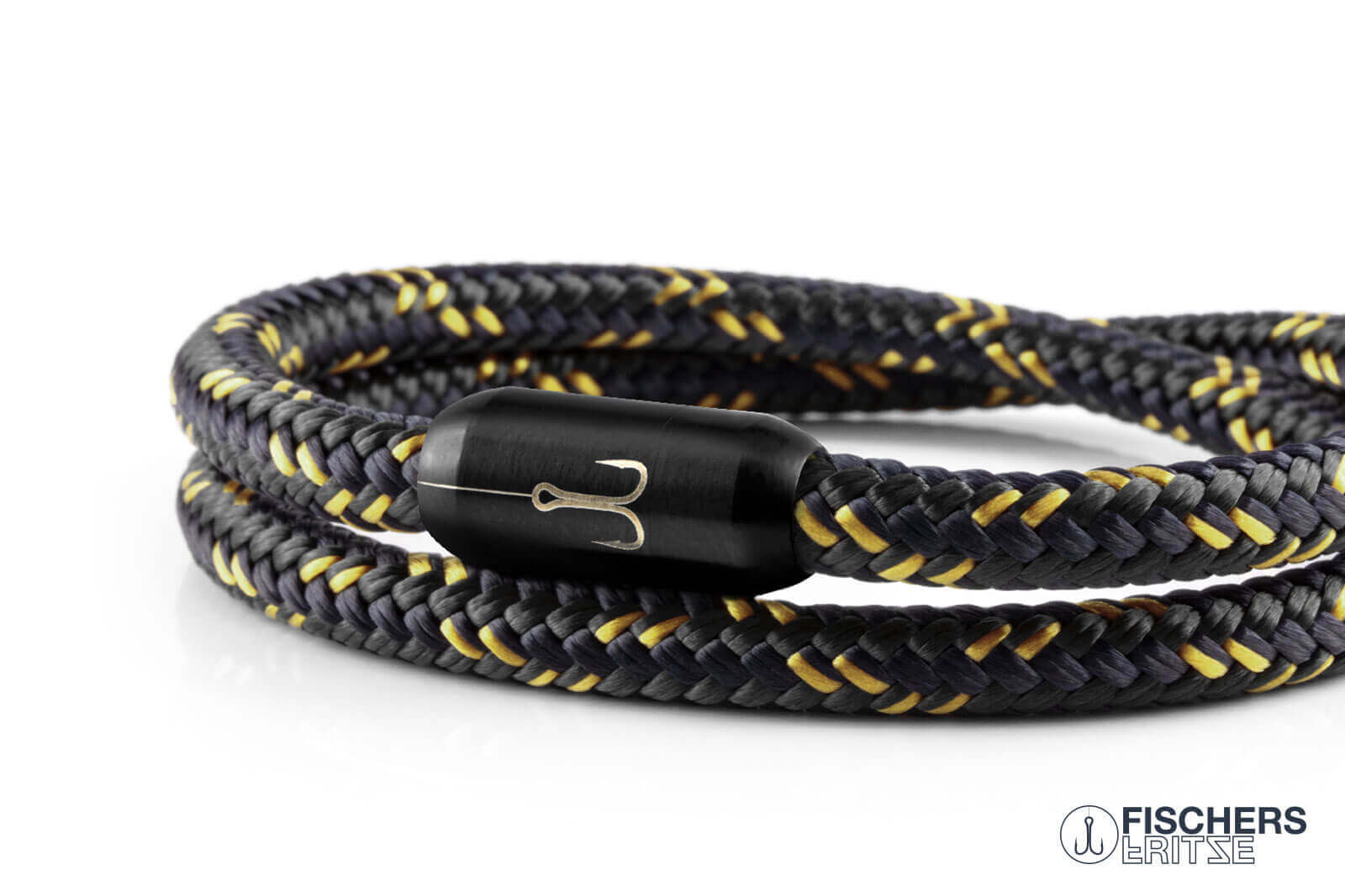 fischers-fritze-torpedogarnele-constantin-armband-schwarz-marineblau-currygelb image 6