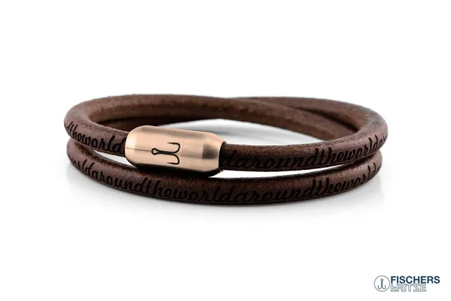 fischers-fritze-k-nigsgarnele-ludwig-lederarmband-braun-around-the-world image 1