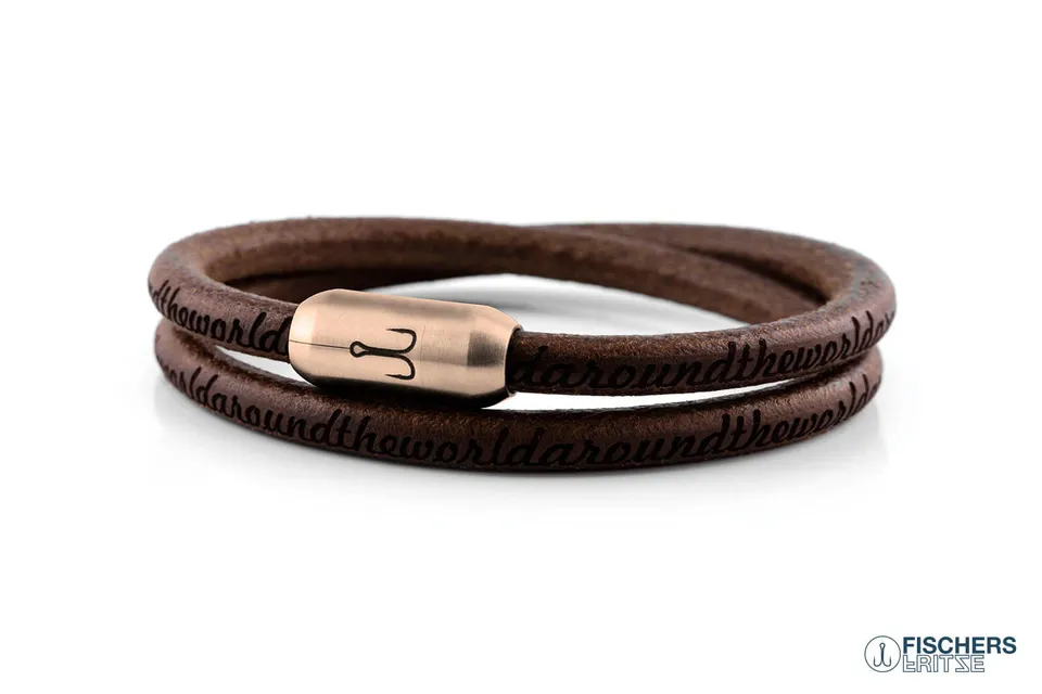 fischers-fritze-k-nigsgarnele-ludwig-lederarmband-braun-around-the-world image 1
