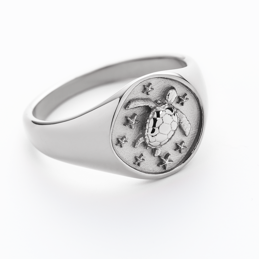 paul-hewitt-turtle-signet-ring-silber-damen-mit-schildkr-te image 2