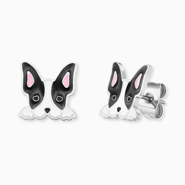 engelsrufer-herzengel-kinder-ohrstecker-edelstahl-hund-mit-emaille image 1