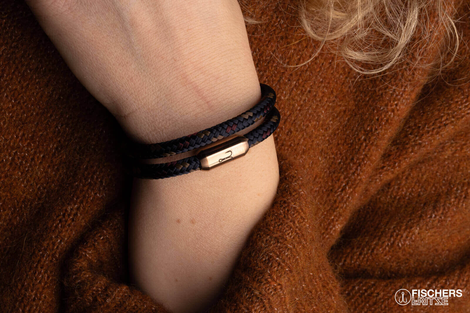 fischers-fritze-k-nigsgarnele-johann-segeltau-armband-marineblau-braun-dunkelrot image 8