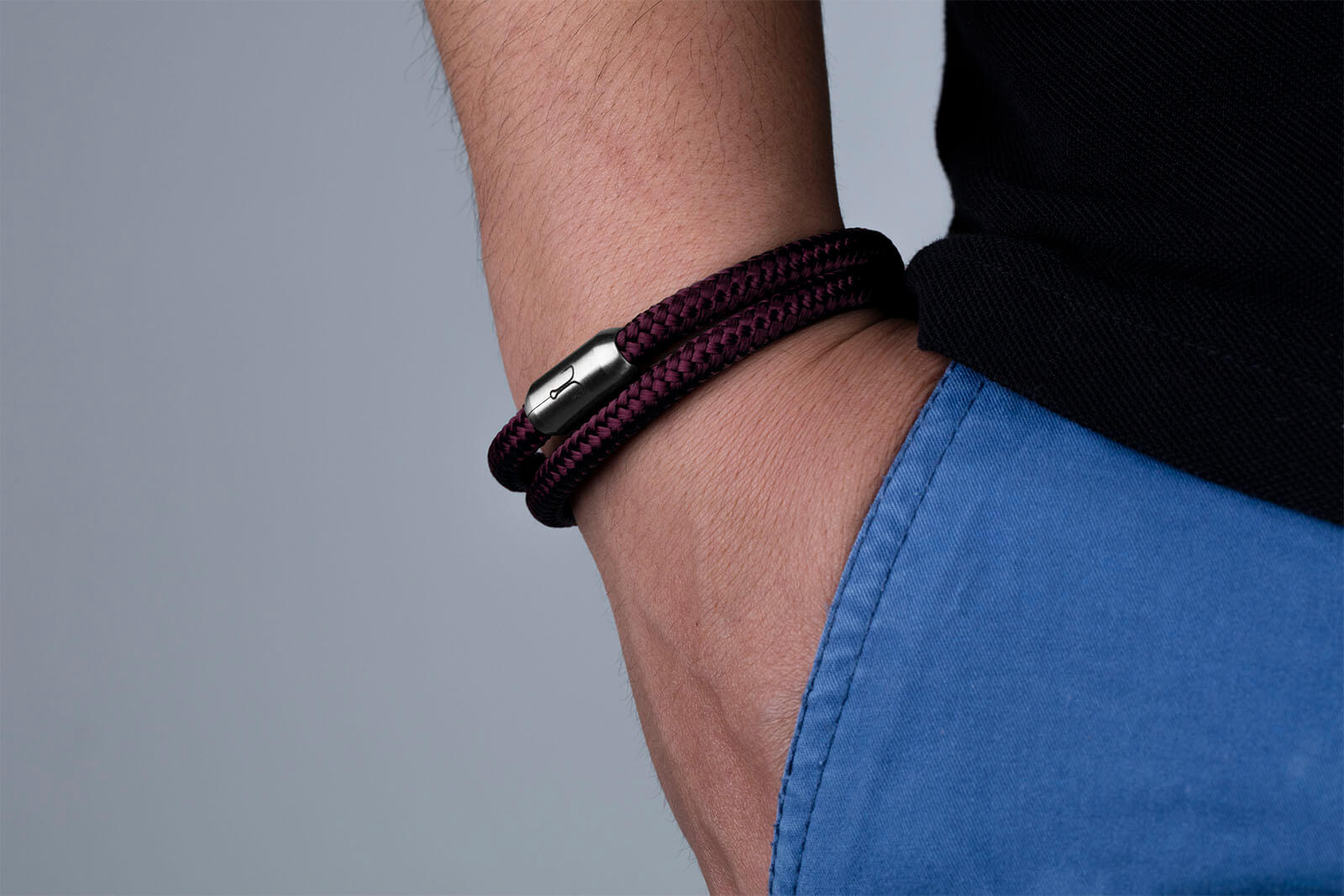 fischers-fritze-garnele-heinrich-segeltau-armband-dunkelrot-6-mm image 8