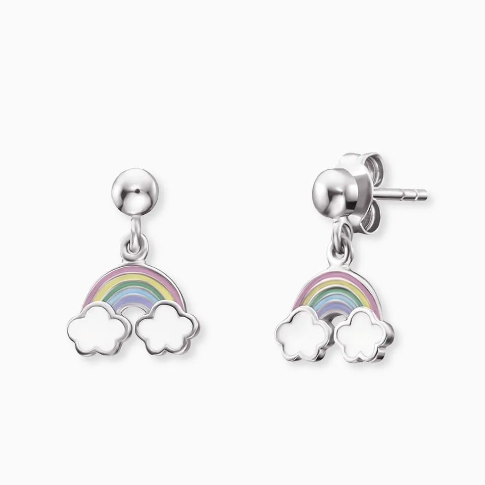 engelsrufer-herzengel-kinder-ohrringe-edelstahl-regenbogen-emaille image 1