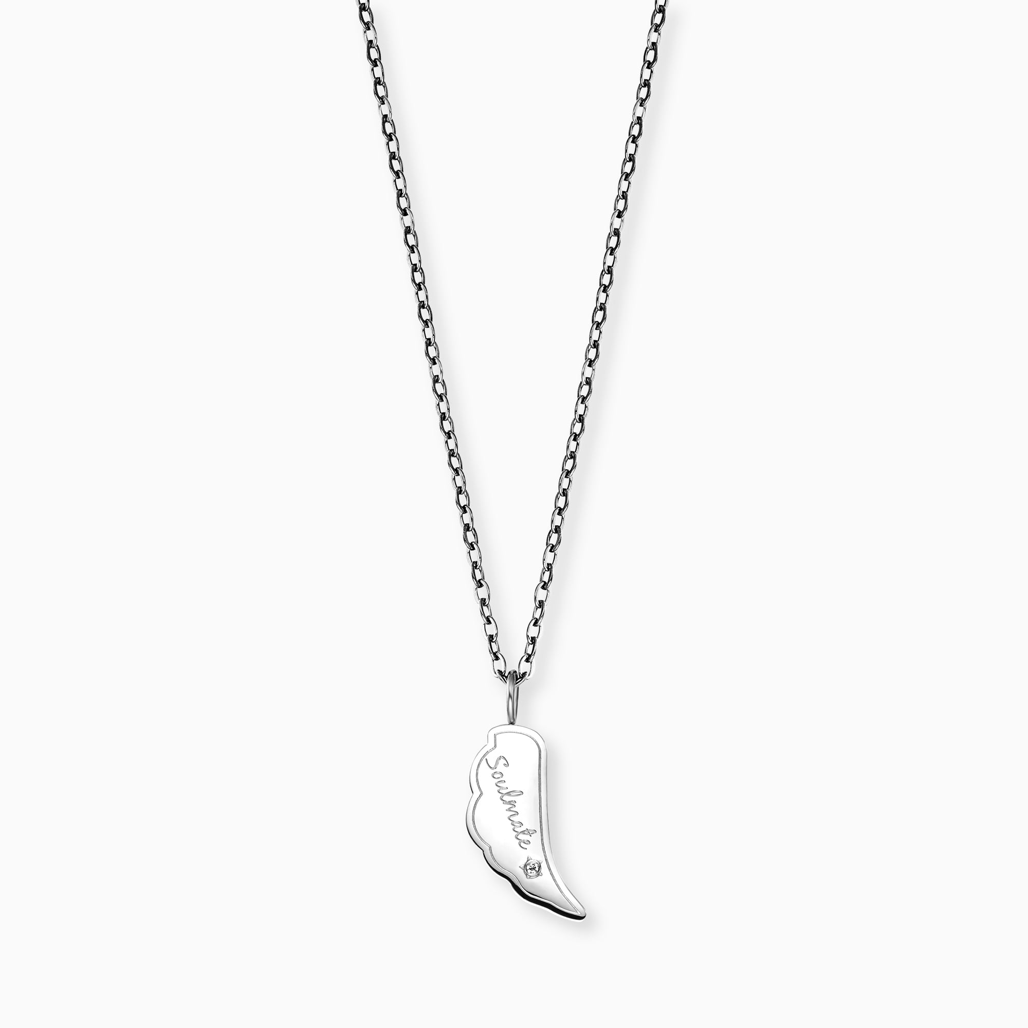 mysteel-by-engelsrufer-halskette-edelstahl-silber-engelsfl-gel-soulmate-mit-zirk image 1