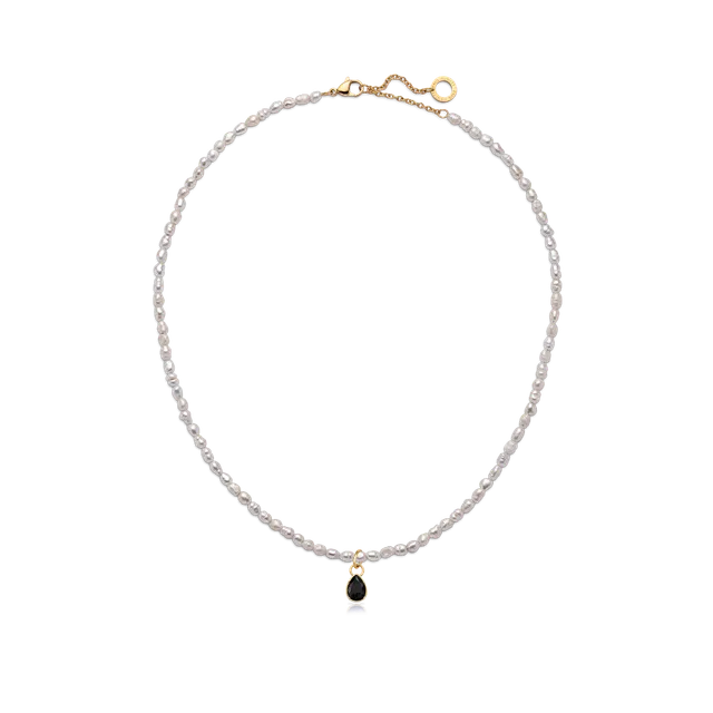 paul-hewitt-set-black-stone-charm-und-halskette-gold-damen image 1