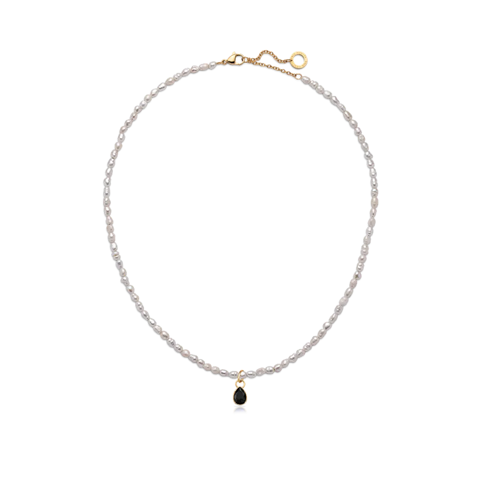 paul-hewitt-set-black-stone-charm-und-halskette-gold-damen image 1