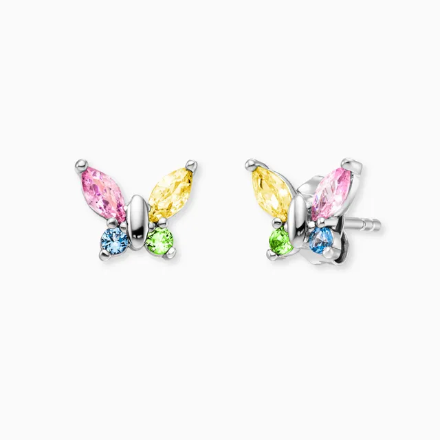 engelsrufer-kinder-ohrstecker-edelstahl-schmetterling-mit-zirkonia-multicolor image 1