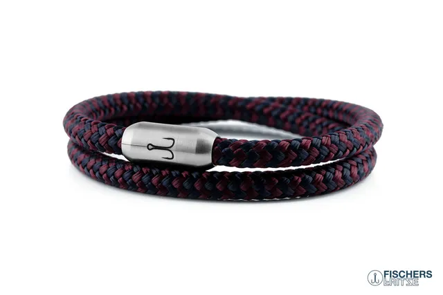 fischers-fritze-garnele-bruno-armband-marineblau-dunkelrot image 1
