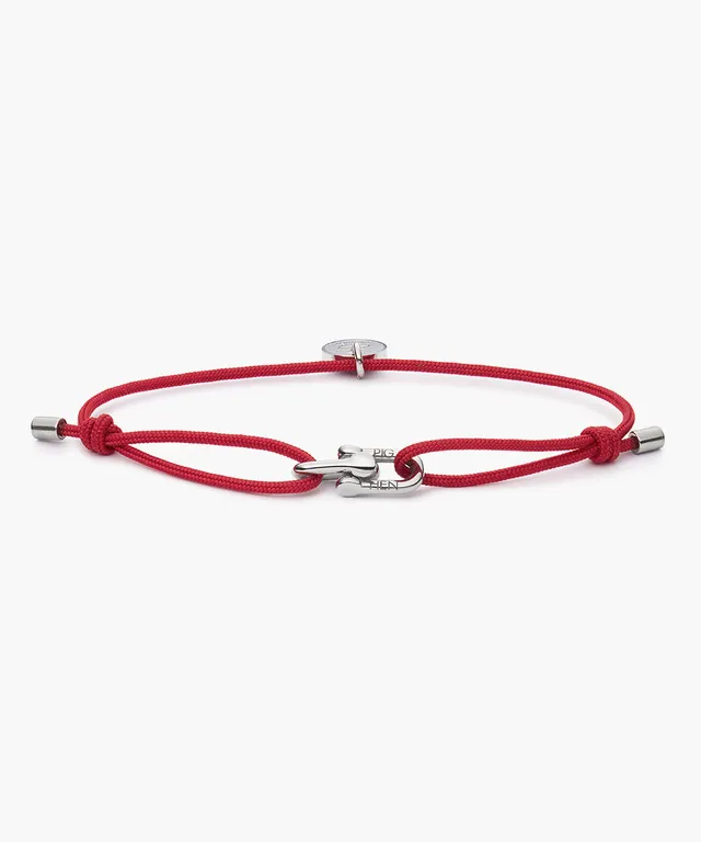 pig-hen-mia-damen-armband-raspberry-silver-verstellbar image 1