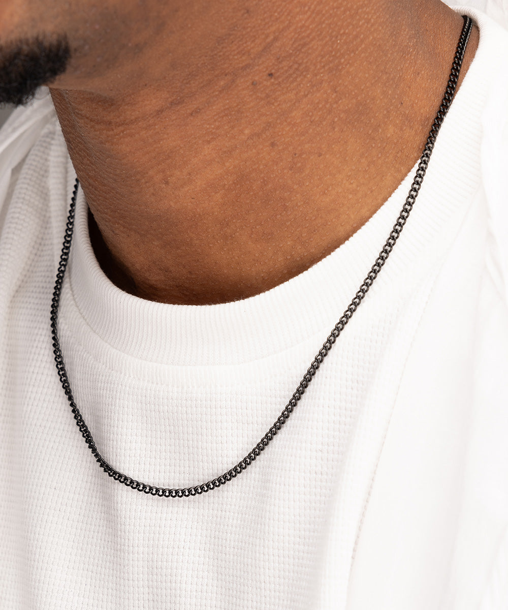 pig-hen-curb-chain-halskette-herren-black-aus-316l-edelstahl image 2