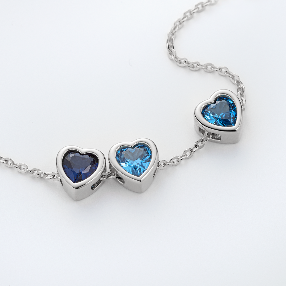 paul-hewitt-heart-of-the-sea-trio-armkette-silber-mit-blauem-zirkonia image 4