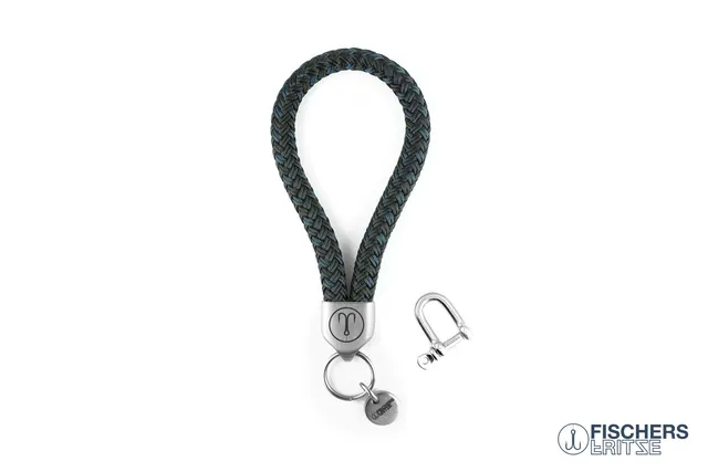fischers-fritze-dicker-hering-friedrich-schl-sselanh-nger-petrol-schwarz-8mm image 1