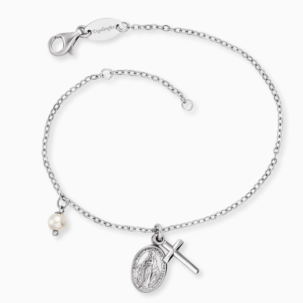 engelsrufer-armband-925er-silber-kreuz-maria-mit-perle image 1