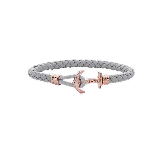 paul-hewitt-phrep-lite-armband-ros-gold-leder-grau image 1