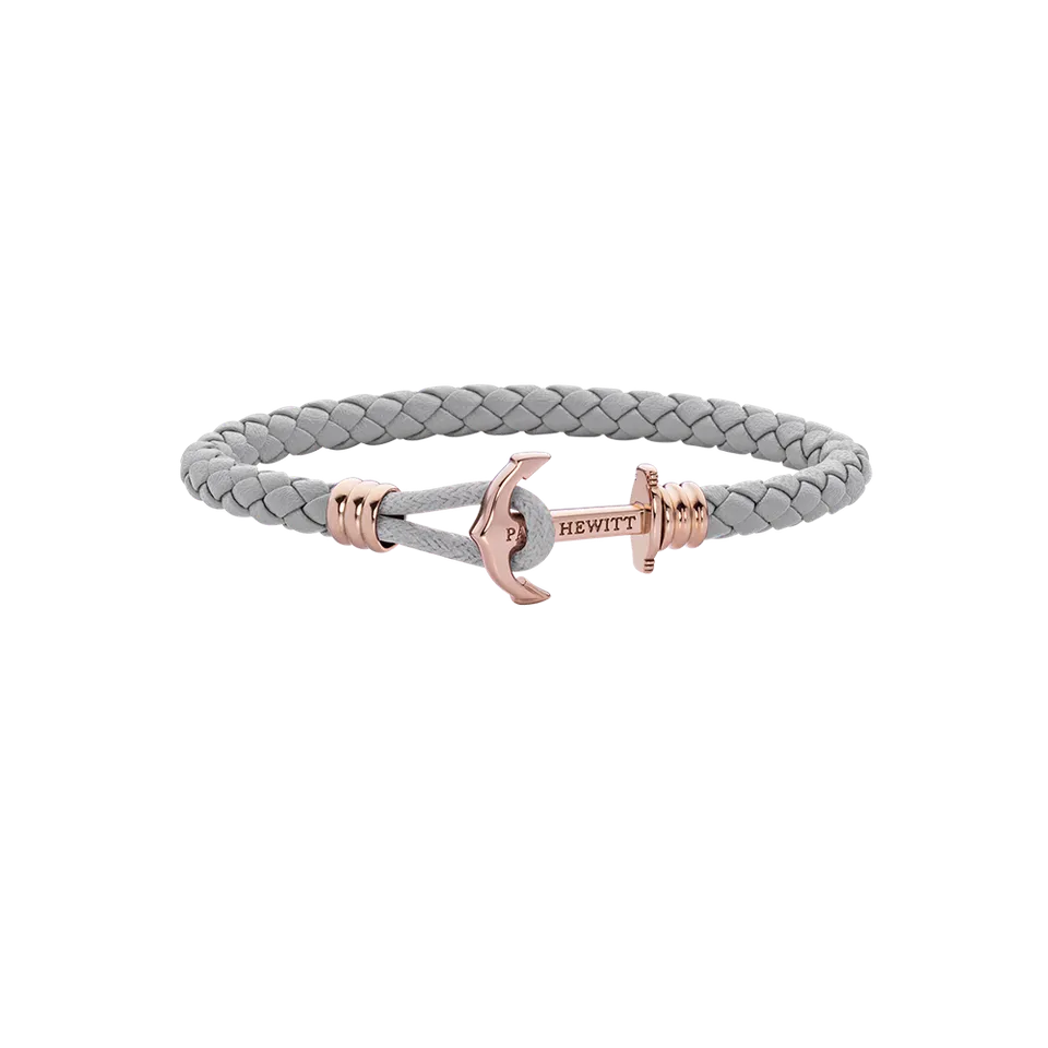 paul-hewitt-phrep-lite-armband-ros-gold-leder-grau image 1