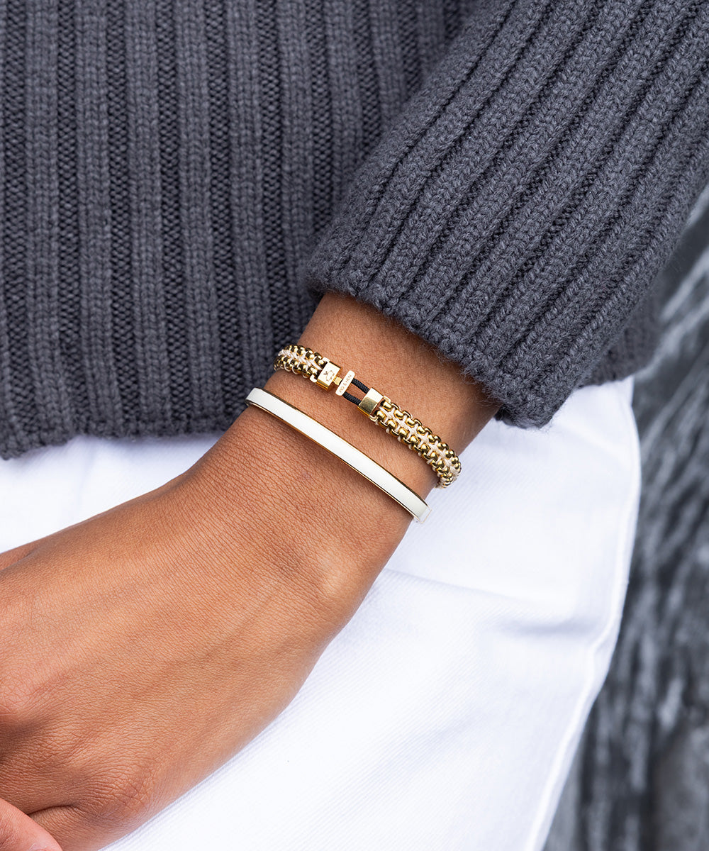 pig-hen-catena-venetian-7mm-armband-ivory-gold image 2