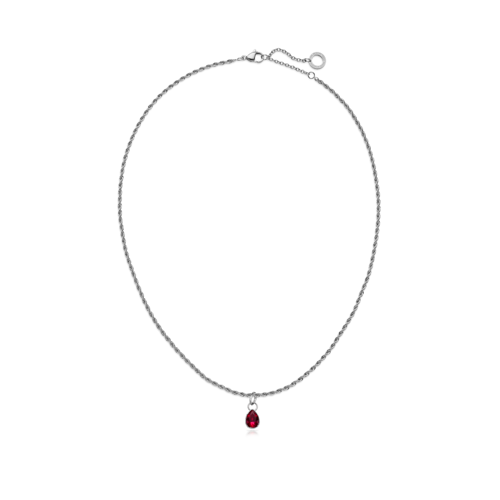 paul-hewitt-set-red-stone-charm-und-halskette-silber-roter-gl-cksstein image 2