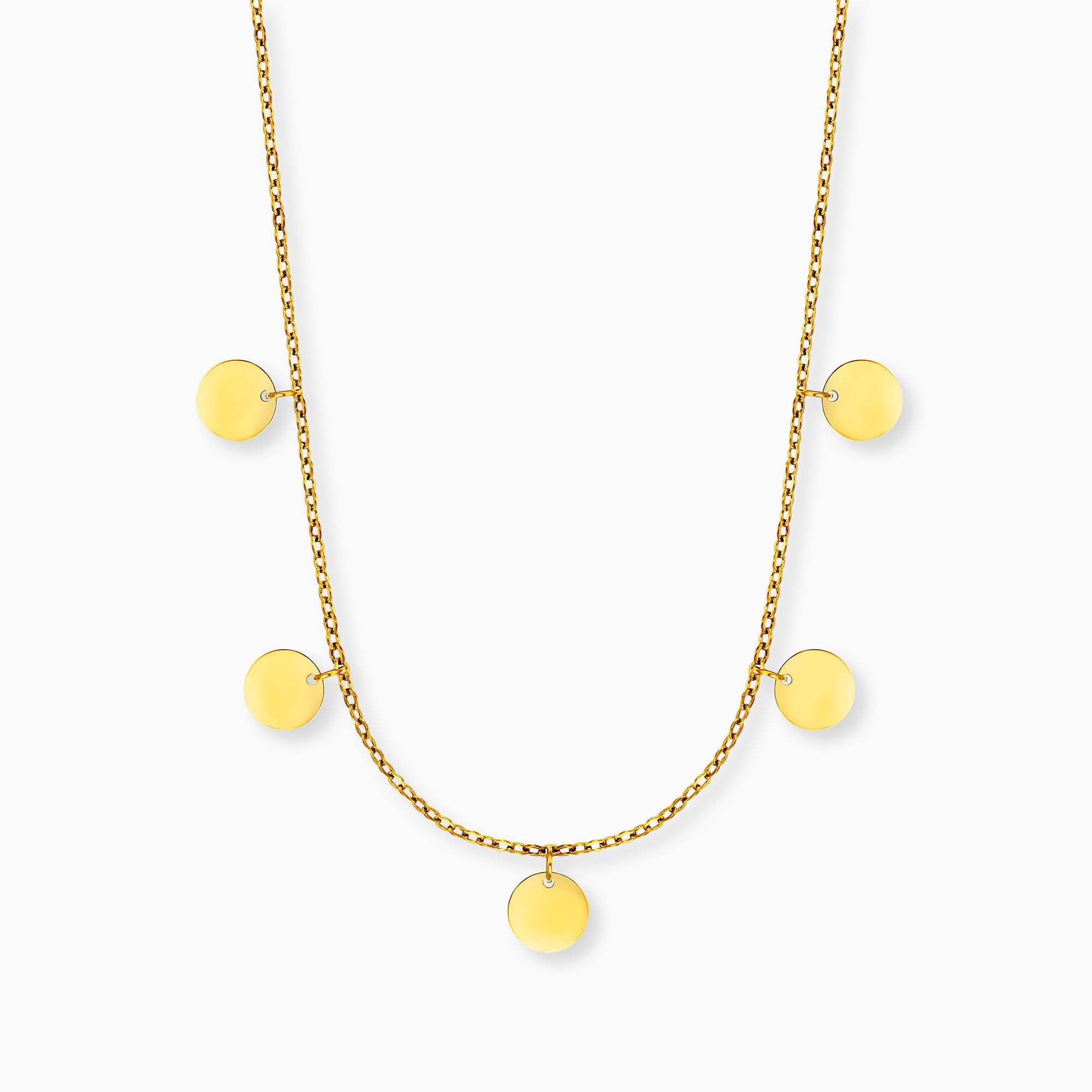 mysteel-by-engelsrufer-halskette-edelstahl-gold-mit-gru-karte-happy-soul image 1