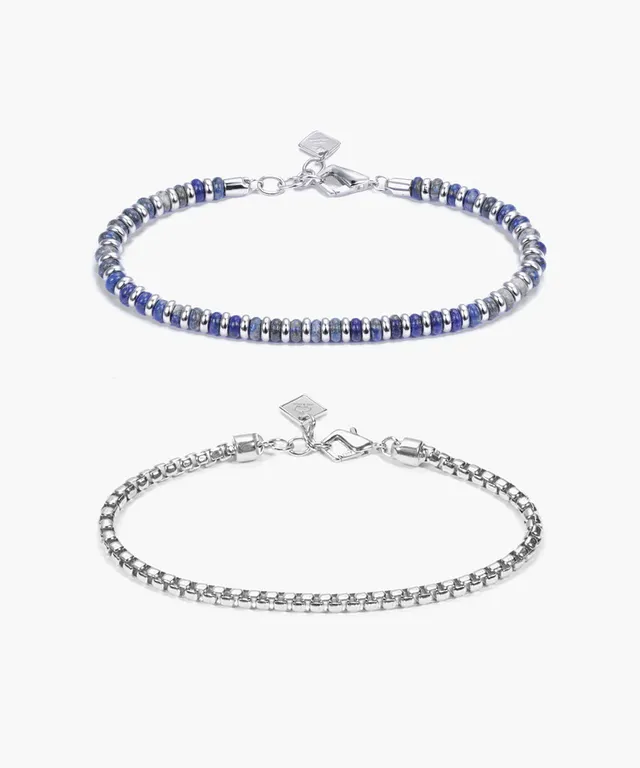 pig-hen-brontide-925-sterling-silber-set-lapis-lazuli-boxchain image 1