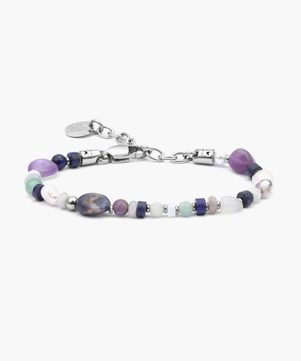 pig-hen-brontide-mosaic-damen-perlenarmband-novara-silver image 1
