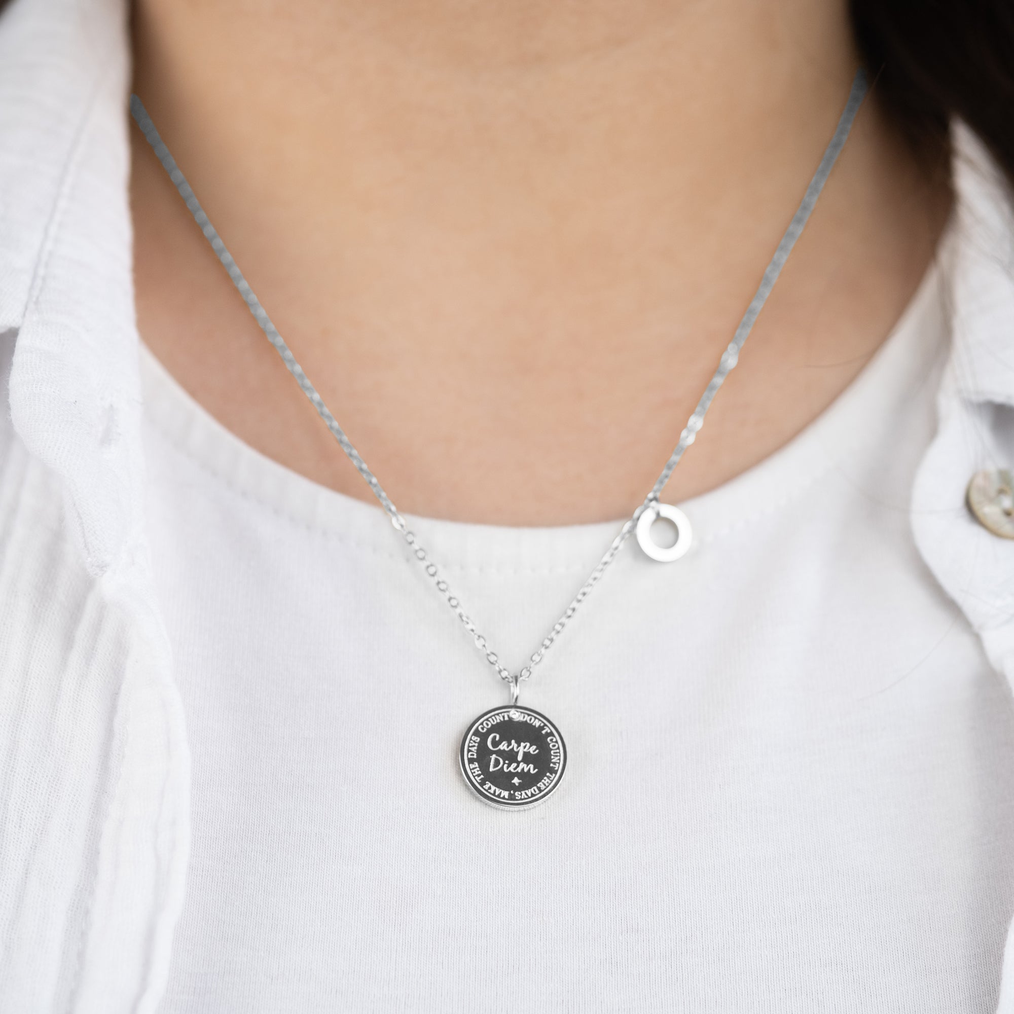 mysteel-by-engelsrufer-halskette-edelstahl-silber-carpe-diem-mit-gru-karte image 3