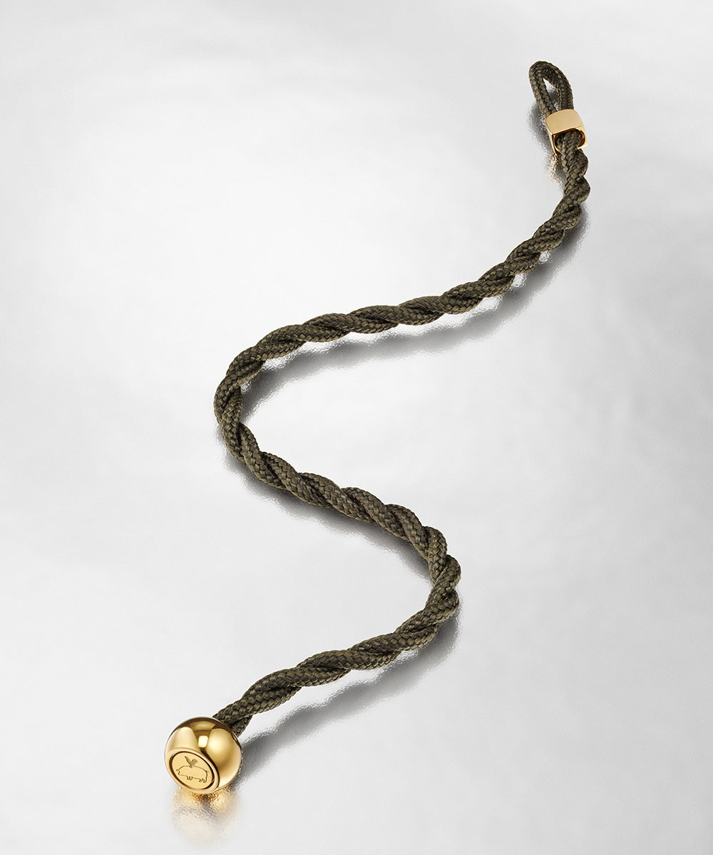pig-hen-ed-army-gold-damen-seilarmband-mit-kugelverschluss-in-army-green image 4