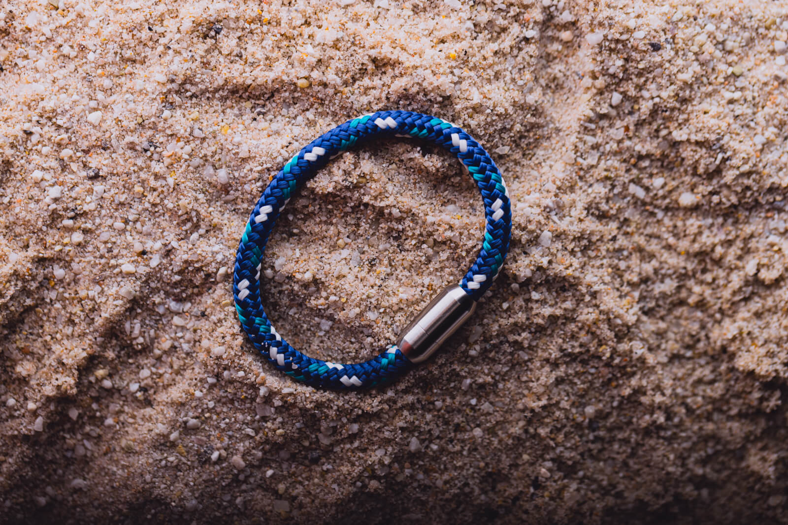fischers-fritze-krabbe-marina-armband-ozeanblau-aquamarin-weiss image 6