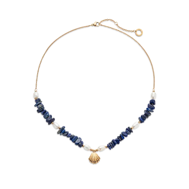 paul-hewitt-scallop-stone-halskette-ros-gold image 1
