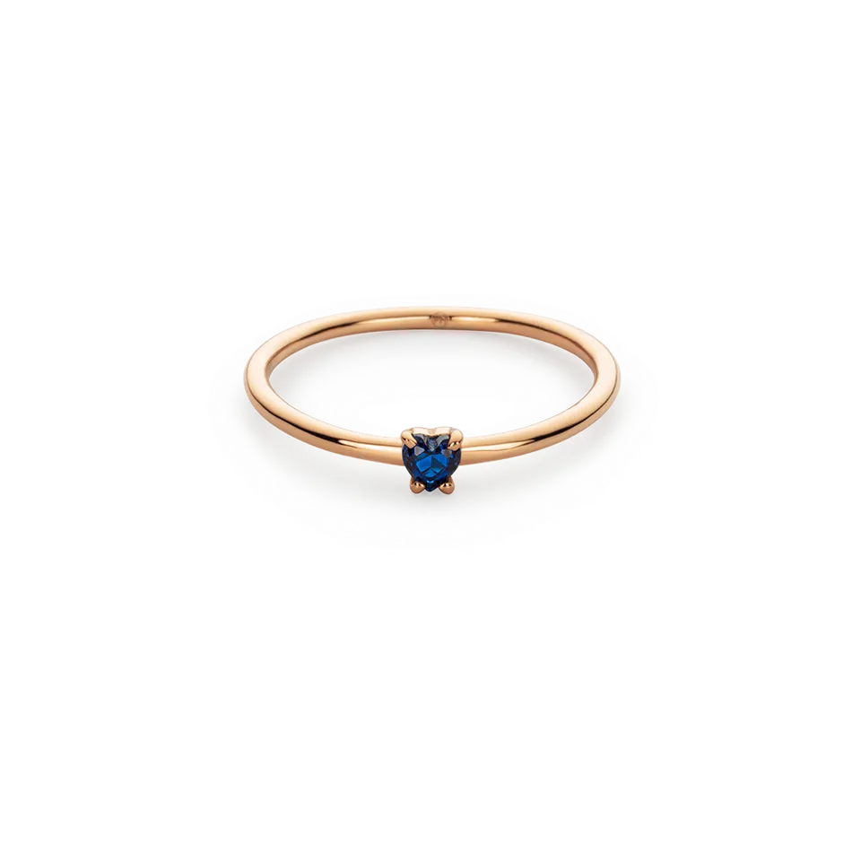 paul-hewitt-heart-of-the-sea-ring-ros-gold-herz-ring-mit-blauem-stein-damen image 1