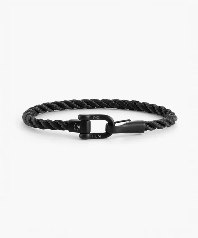 pig-hen-lobster-larry-herren-seil-armband-schwarz-black image 1