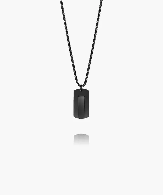 pig-hen-dogtag-black-agate-black-edelstahl-halskette-f-r-herren-mit-achat-anh-ng image 1