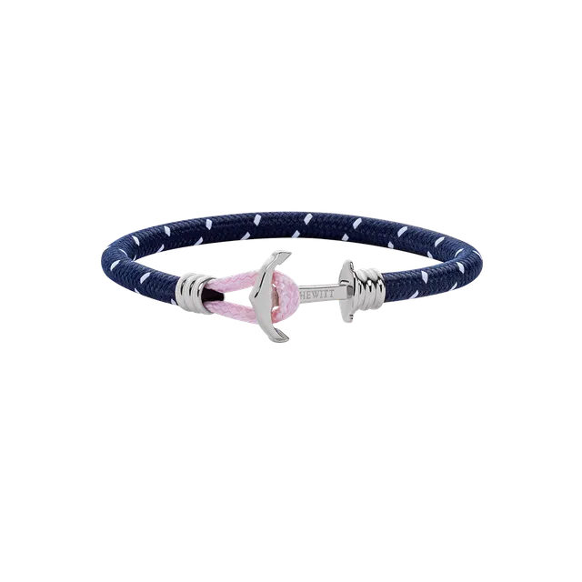 paul-hewitt-phrep-lite-ankerarmband-silber-nylon-marineblau-wei-rosa image 1