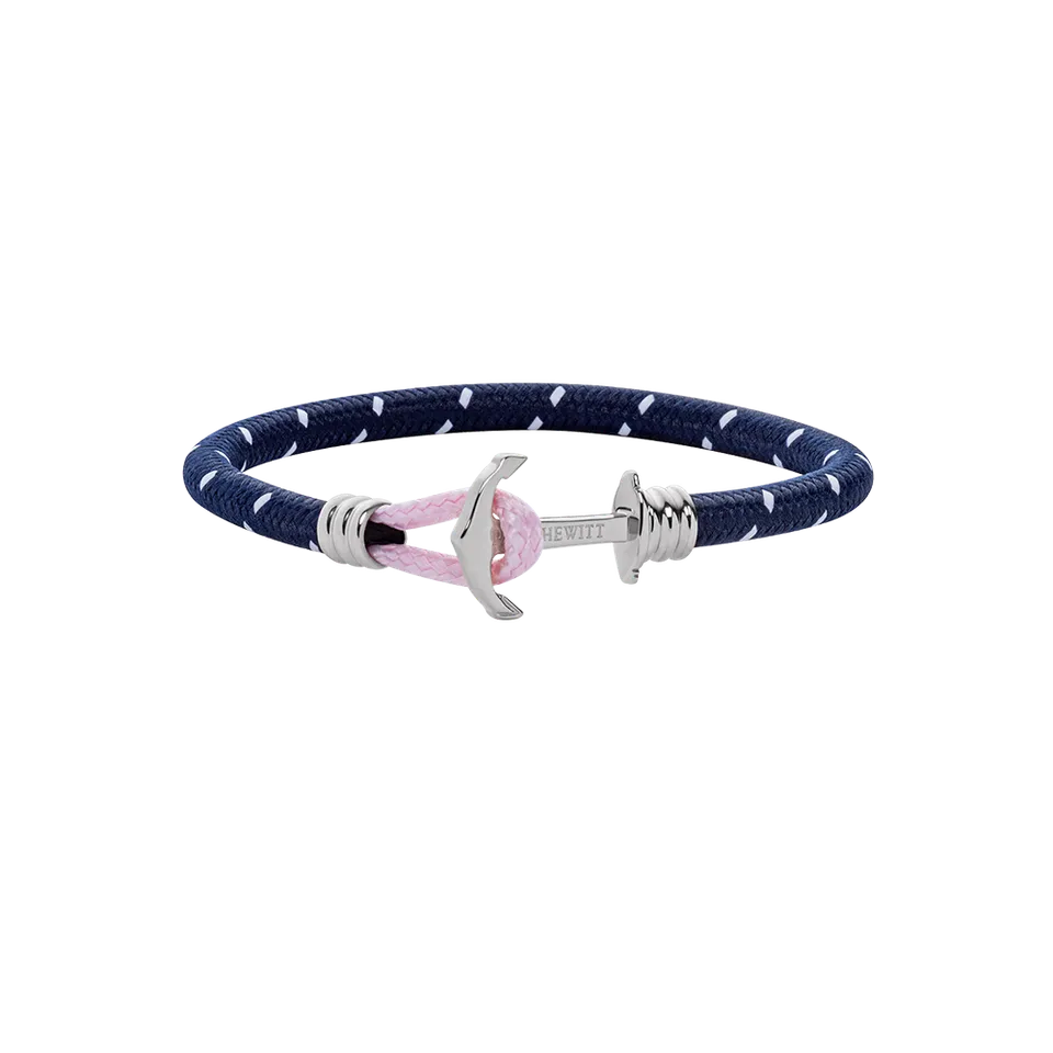 paul-hewitt-phrep-lite-ankerarmband-silber-nylon-marineblau-wei-rosa image 1