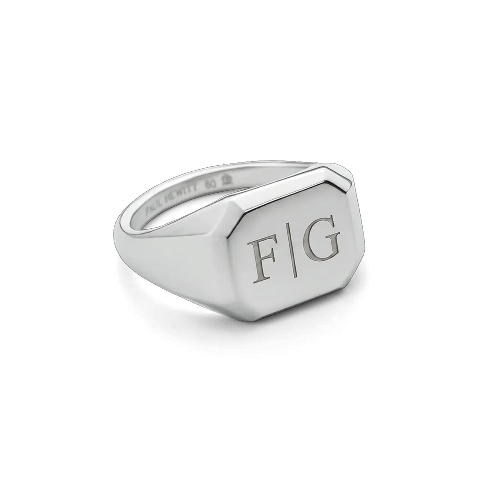 paul-hewitt-octagonal-signet-ring-silber-herren-siegelring image 1