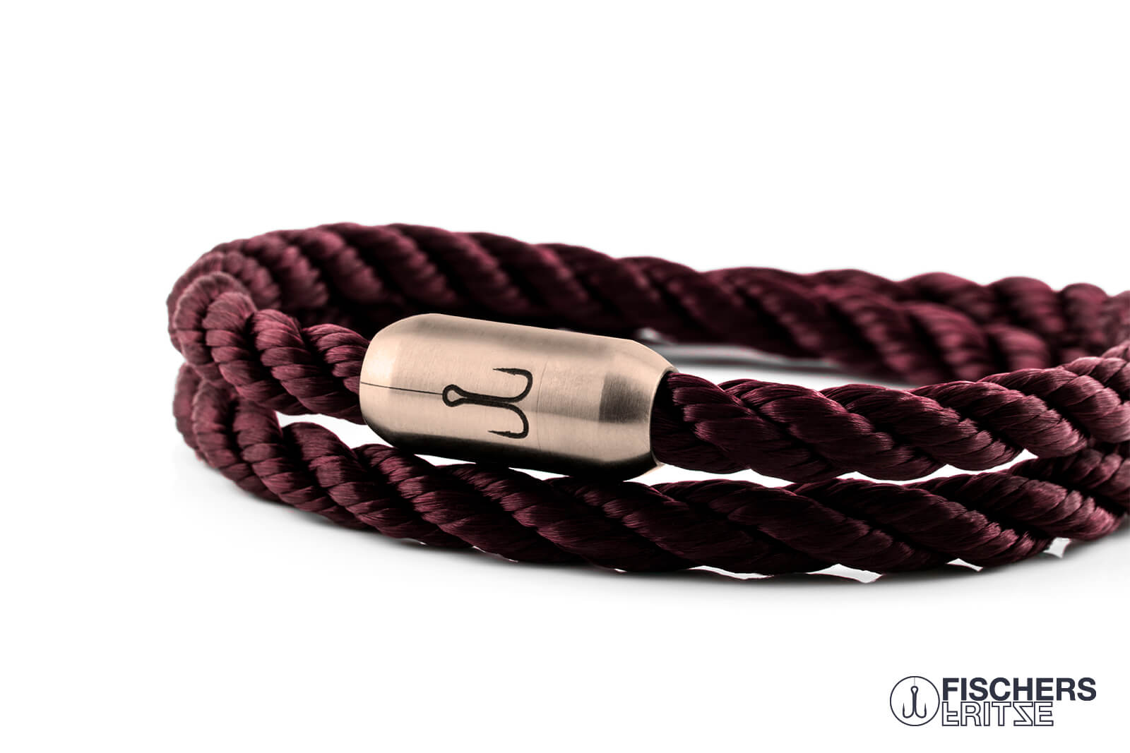 fischers-fritze-k-nigsgarnele-kurt-armband-dunkelrot-gedreht-6-mm image 5