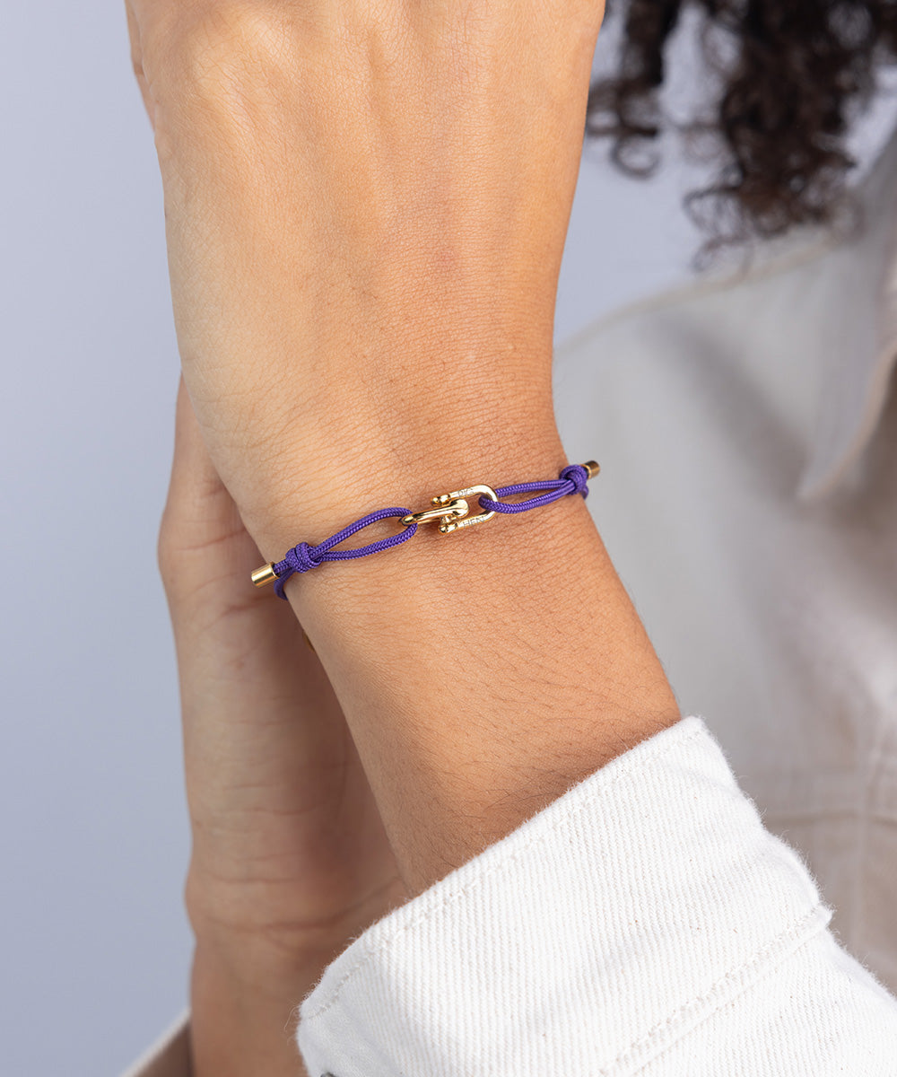 pig-hen-mia-damen-armband-royal-purple-gold image 3