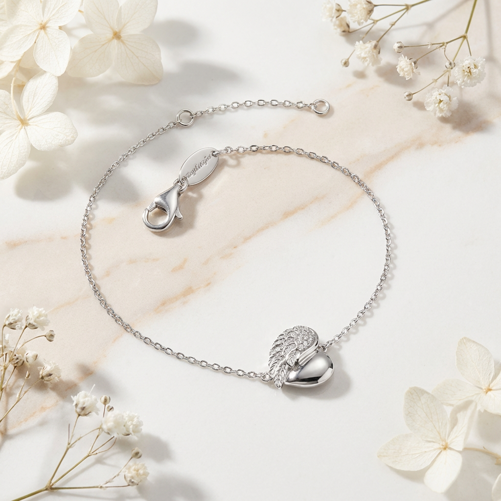 engelsrufer-armband-925er-silber-herzfl-gel-mit-zirkonia-silber image 3