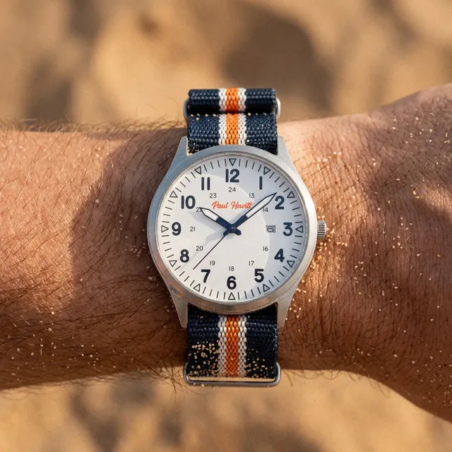 paul-hewitt-captain-s-field-watch-blau-wei-orange-herrenuhr image 1