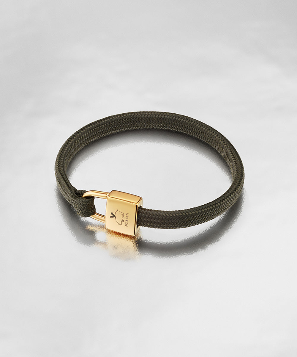 pig-hen-billy-army-gold-damen-seilarmband-gr-n-gold image 4